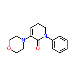 2(1H)-Pyridinone, 5,6-dihydro-3-(4-Morpholinyl)-1-phenyl- Structure