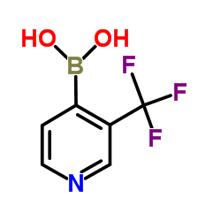 [3-(Trifluoromethyl)-4-pyridinyl]boronic acid structure