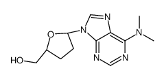 [(2S,5R)-5-[6-(dimethylamino)purin-9-yl]oxolan-2-yl]methanol结构式
