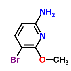 2-氨基-5-溴-6-甲氧基吡啶结构式