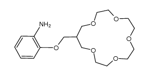 2-((1,4,7,10,13-pentaoxacyclohexadecan-15-yl)methoxy)aniline结构式