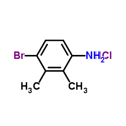 4-溴-2,3-二甲基苯胺盐酸盐结构式