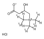 DL-肉碱盐酸盐-D9结构式