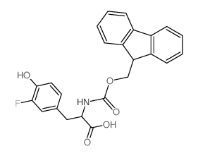 Fmoc-3-fluoro-DL-tyrosine Structure