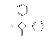 1,4-diphenyl-3-trimethylsilylazetidin-2-one结构式