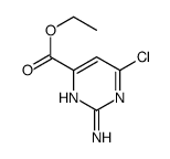 2-氨基-6-氯嘧啶-4-羧酸乙酯结构式