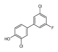 2-chloro-4-(3-chloro-5-fluorophenyl)phenol Structure
