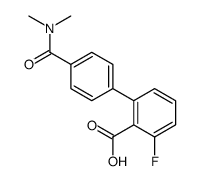 2-[4-(dimethylcarbamoyl)phenyl]-6-fluorobenzoic acid结构式
