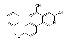 2-oxo-5-(4-phenylmethoxyphenyl)-1H-pyridine-4-carboxylic acid结构式