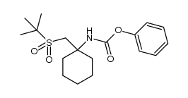 phenyl (1-((tert-butylsulfonyl)methyl)cyclohexyl)carbamate结构式