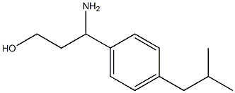 3-AMINO-3-[4-(2-METHYLPROPYL)PHENYL]PROPAN-1-OL Structure