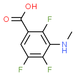 Benzoic acid, 2,4,5-trifluoro-3-(methylamino)- (9CI)结构式