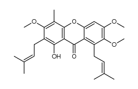 4-methyl-3,6-di-O-methyl-α-mangostin结构式
