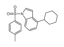 4-环己基-1-(4-甲基苯磺酰基)吲哚结构式