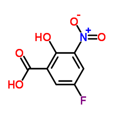 5-fluoro-2-hydroxy-3-nitrobenzoic acid Structure