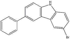 3-溴-6-苯基-9H-咔唑结构式