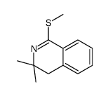 3,3-dimethyl-1-methylsulfanyl-4H-isoquinoline结构式
