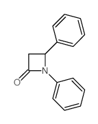 2-Azetidinone,1,4-diphenyl- Structure