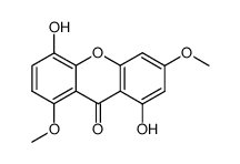 1,5-dihydroxy-3,8-dimethoxyxanthone结构式