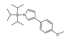 [3-(4-methoxyphenyl)pyrrol-1-yl]-tri(propan-2-yl)silane Structure