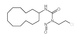 1-(2-chloroethyl)-3-cyclododecyl-1-nitrosourea结构式