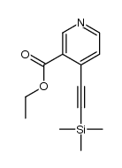 ethyl 4-((trimethylsilyl)ethynyl)nicotinate结构式