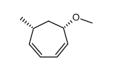 cis-5-methoxy-7-methylcyclohepta-1,3-diene结构式