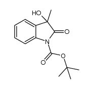tert-butyl 3-hydroxy-3-methyl-2-oxoindoline-1-carboxylate结构式