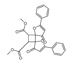 dimethyl 1,10-dioxo-3,8-diphenyl-4,7-dioxadispiro[4.0.46.25]dodeca-2,8-diene-11,12-dicarboxylate Structure
