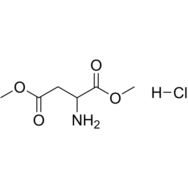 DL-天冬氨酸二甲酯盐酸盐结构式