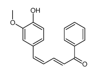 5-(4-hydroxy-3-methoxyphenyl)-1-phenylpenta-2,4-dien-1-one结构式