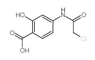 Benzoic acid,4-[(2-chloroacetyl)amino]-2-hydroxy-结构式