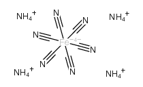 六氰合铁酸铵(II)结构式