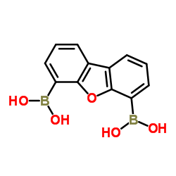 二苯并呋喃-4, 6-二硼酸结构式