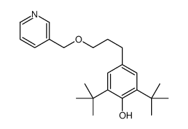 2,6-ditert-butyl-4-[3-(pyridin-3-ylmethoxy)propyl]phenol Structure
