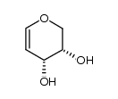 1,5-anhydro-2-deoxy-L-erythro-pent-1-enitol结构式