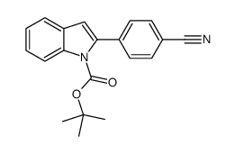 1-(TERT-BUTOXYCARBONYL)-2-(4-CYANOPHENYL)INDOLE picture