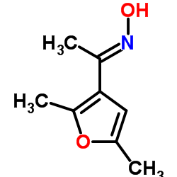 (1E)-1-(2,5-Dimethyl-3-furyl)-N-hydroxyethanimine结构式