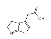 5,6-二氢咪唑并[2,1-b][1,3]噻唑-3-乙酸结构式