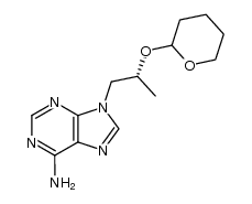 (R)-9-[2-(2-tetrahydropyranyloxy)propyl]adenine结构式