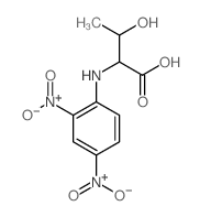 N-2,4-二硝基苯-L-苏氨酸结构式