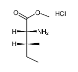 D-isoleucine methyl ester hydrochloride结构式