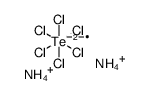 Ammonium hexachlorotellurate(IV) Structure