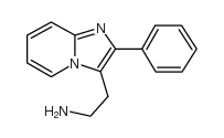 2-(2-苯基咪唑并[1,2-a]吡啶-3-基)-乙胺结构式