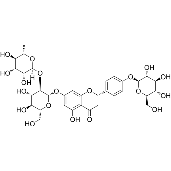 柚皮苷 4'-葡萄糖苷结构式