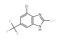4-溴-6-(三氟甲基)苯并咪唑-2-硫醇结构式