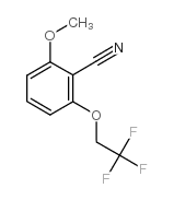 2-methoxy-6-(2,2,2-trifluoroethoxy)benzonitrile Structure