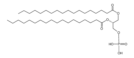 1,2-Distearoyl-sn-glycero-3-phosphoric acid Structure