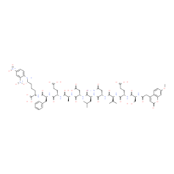 Mca-(Asn670,Leu671)-Amyloid β/A4 Protein Precursor770 (667-675)-Lys(Dnp) ammonium acetate salt结构式