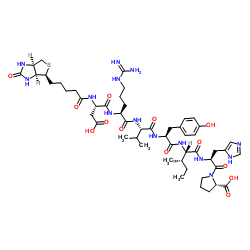 Biotinyl-Angiotensin I/II (1-7)结构式
